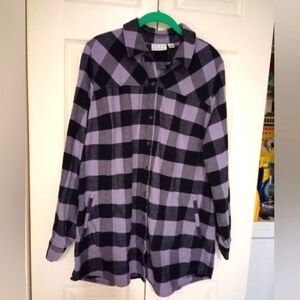 Joan Rivers Flannel shirt l